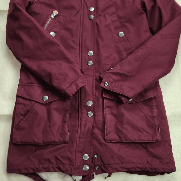 Volcom Snowboard Sherpa Lining Long Coat Jacket (S) - Picture 7 of 9